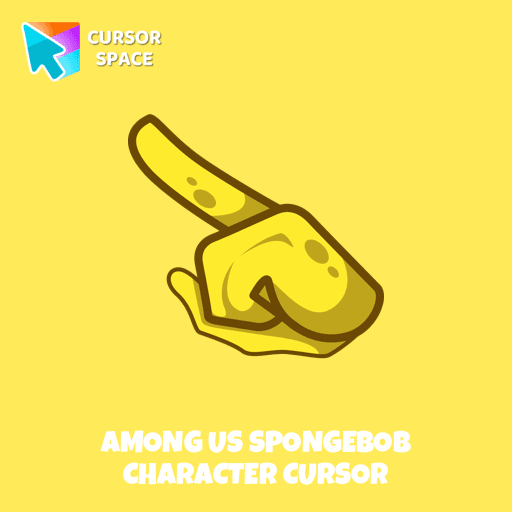 Among Us Spongebob Character cursor arrow cursor